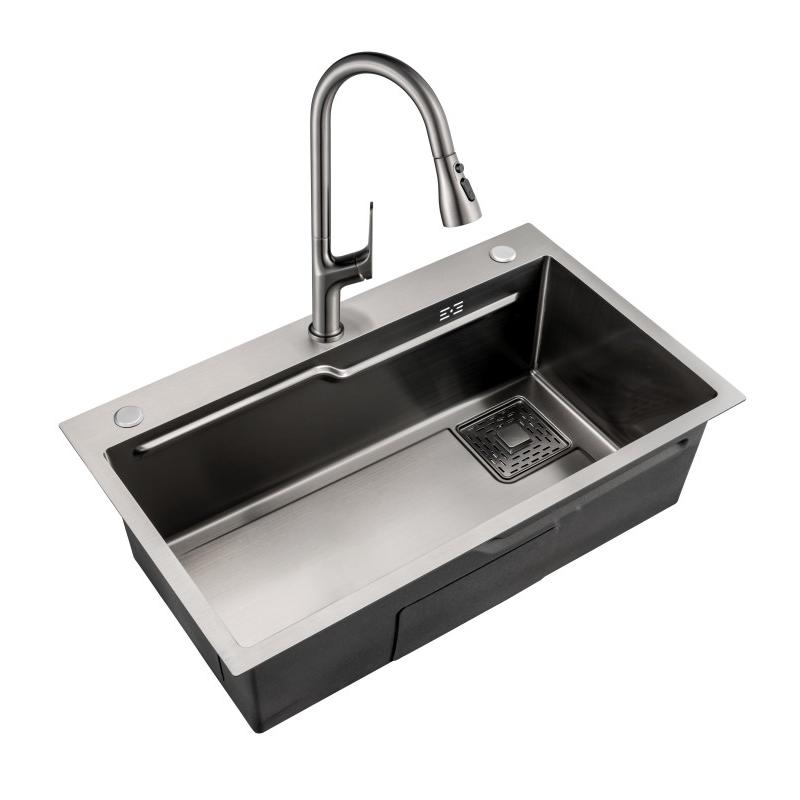 Handmade Stainless Steel PVD Nono-Coating  Kitchen sink