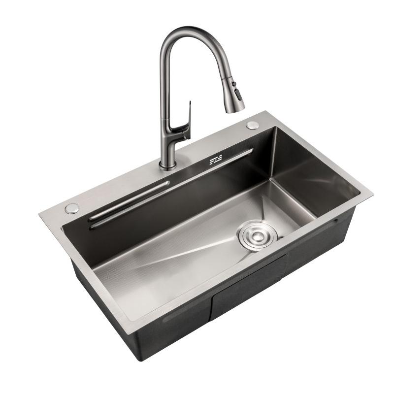 Fashion Handcrafted Stainless Steel  Anti-corrosion PVD Kitchen Sink